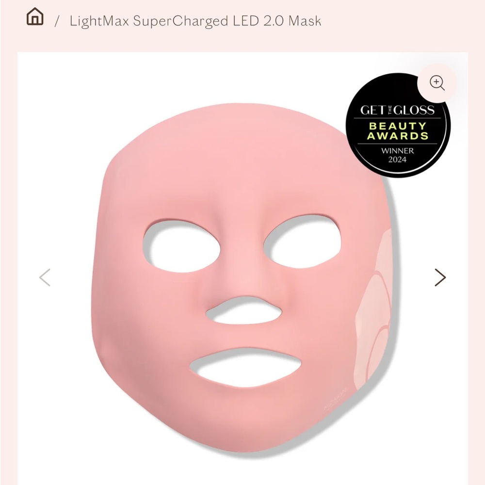LightMax SuperCharged LED 2.0 Mask in Pink
